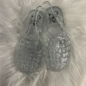 Olivia Miller Girls' Jelly Block Sandals - pink, 6 toddler